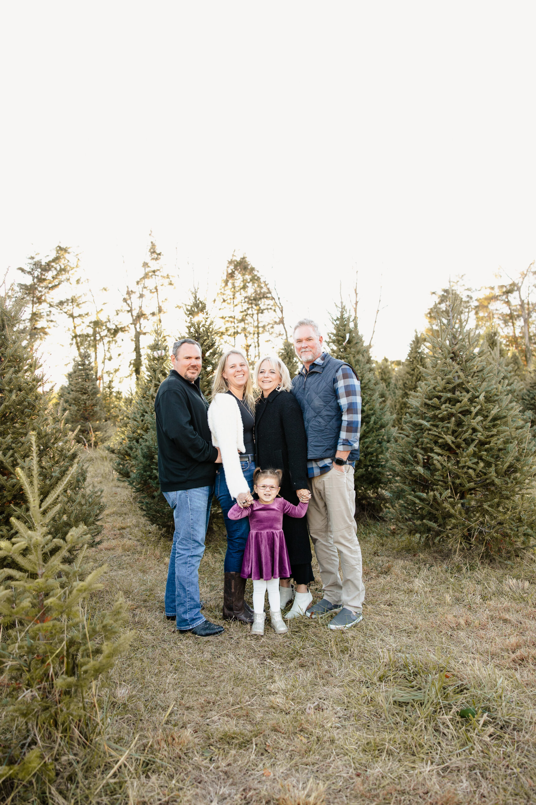 carter coffman christmas tree family mini session